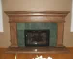 White Fireplace Faux Finished In Stone Look